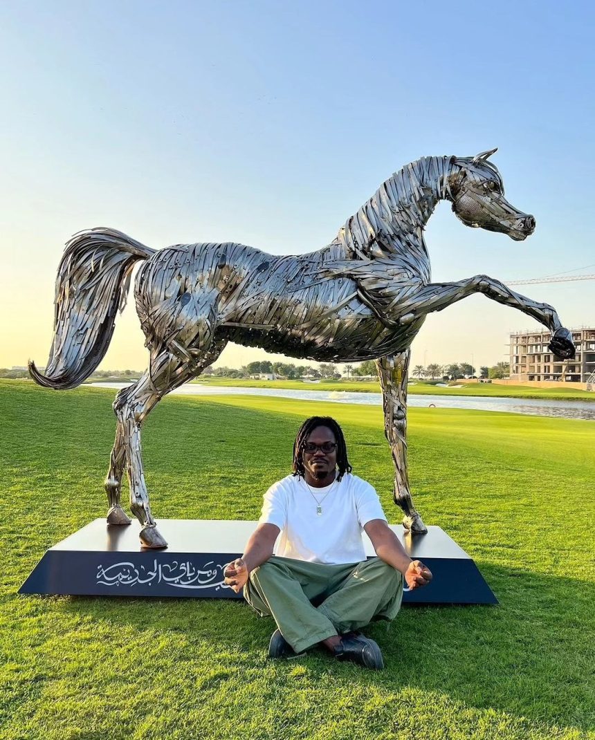 @artbycollins, a Nigerian metal sculptor who creates amazing sculptures from old and new spoons.
